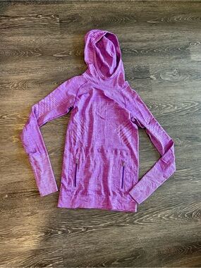 lululemon athletica Purple-Pink Hooded Long Sleeve Top